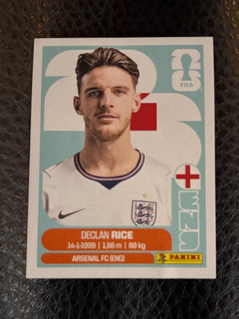 DECLAN RICE Panini FIFA World Cup 2026 Stickers